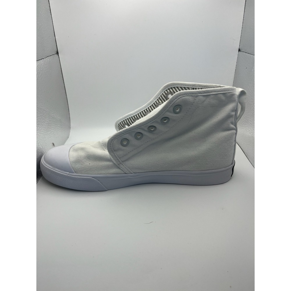 BANGS Shoes White Desert Embroidered High Top Sneakers Mens 6.5 Womens 8 - Picture 2 of 6